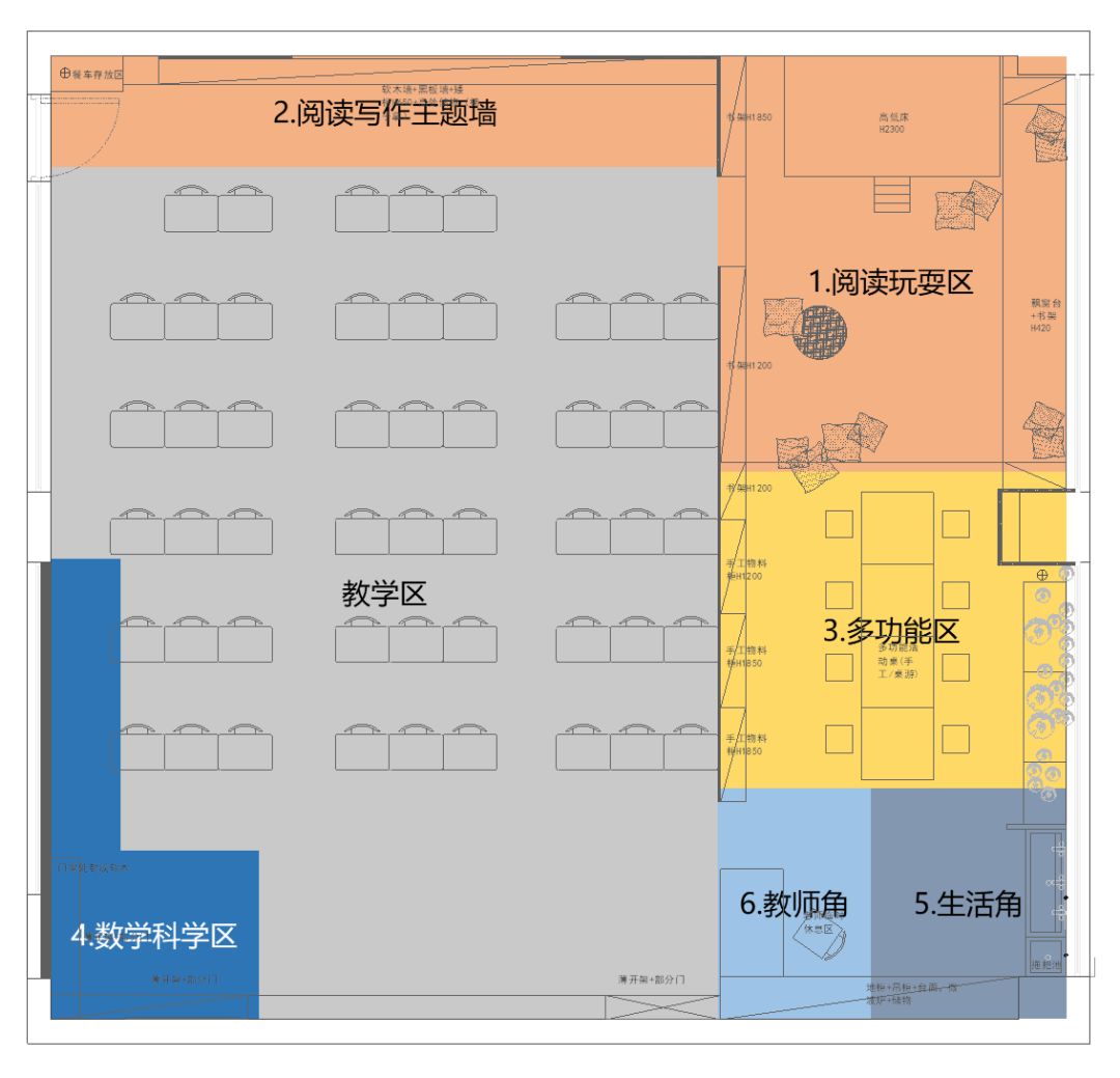 教室改造平面图图片