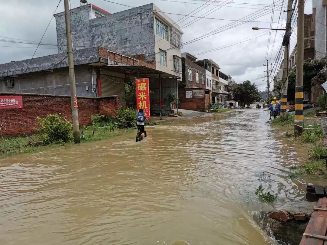 視頻:十方鎮主幹街道積水嚴重11日上午,武平縣十方鎮出現連續暴雨引發