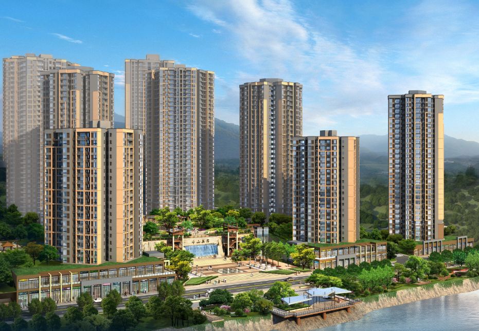 揽江之壮美临江观景,枕水而居綦江古南街道上升街千山美岸屹立綦江