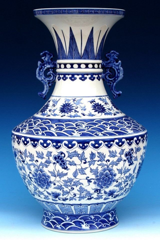 简约蓝白配色青花瓷历经多少洗礼才有这般美