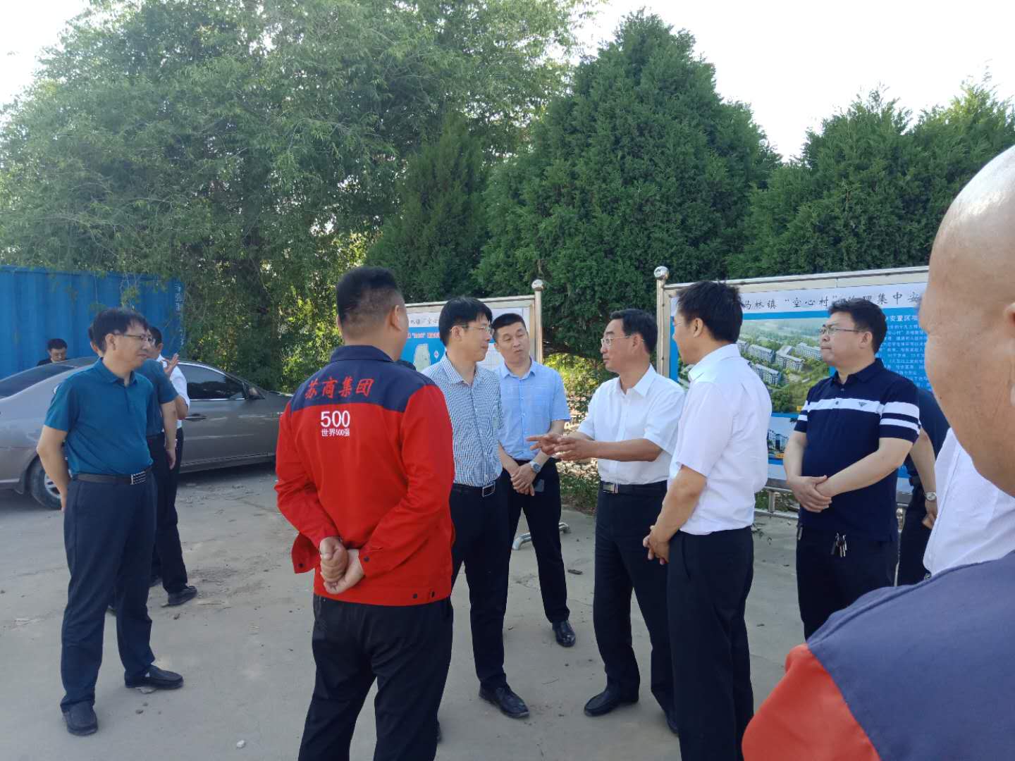 省委督查室副主任张建华到洗马林镇调研督导"空心村"治理工作