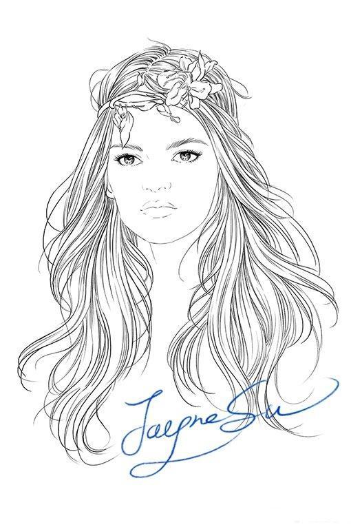 如何画人物线稿临摹线稿必备素材