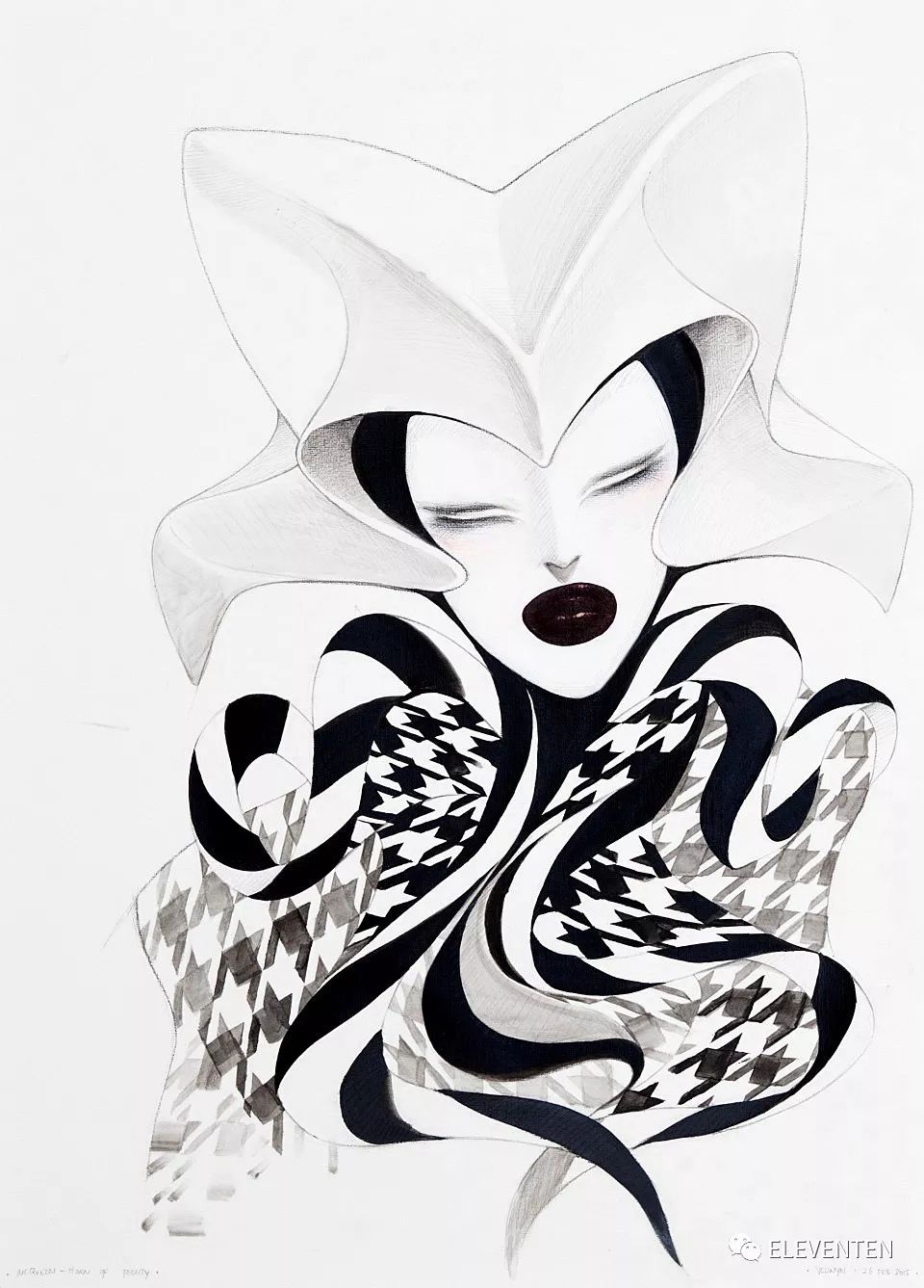 时尚插画师velwynyossy带来极简与超现实的时尚手绘