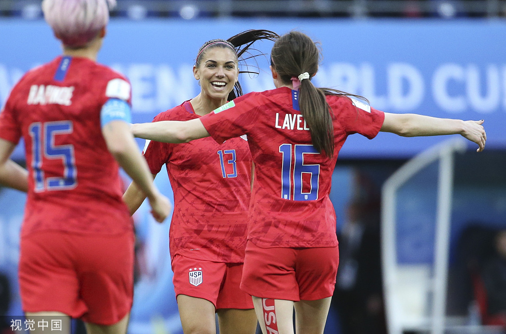 美国女足13-0狂扫泰国创纪录 最后16分钟进6球