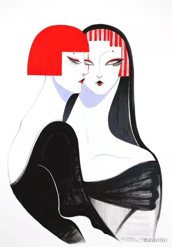 时尚插画师velwynyossy带来极简与超现实的时尚手绘