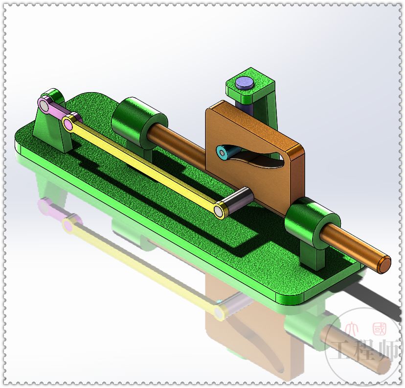 用solidworks设计的连杆凸轮机构