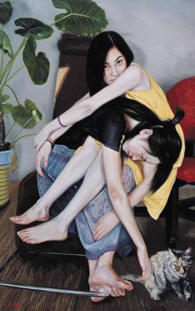 石良油画作品欣赏