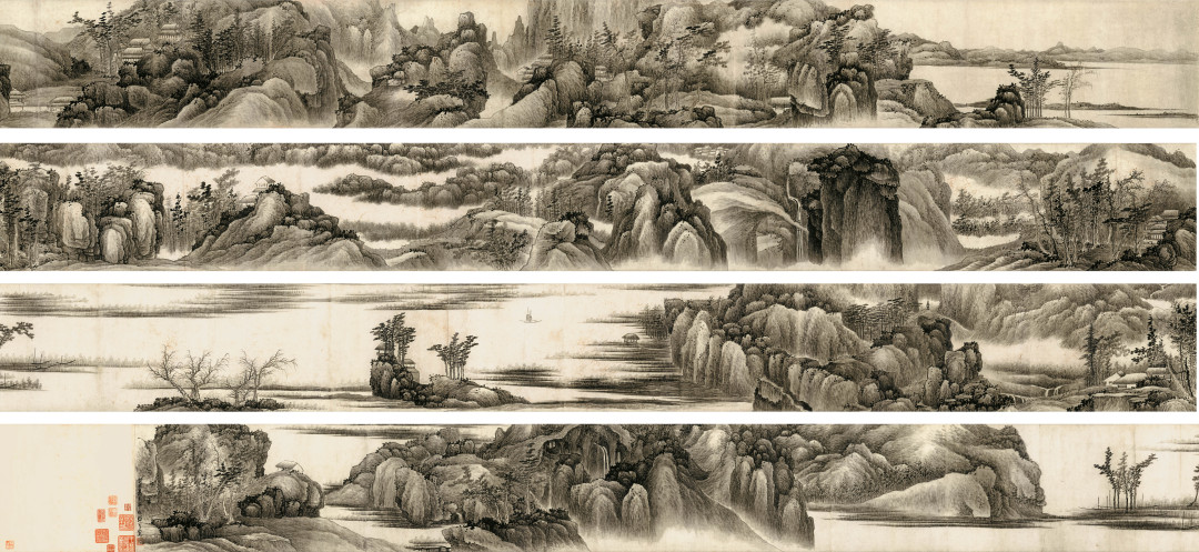 《千岩万壑图》清 龚贤 纸本水墨 纵27.