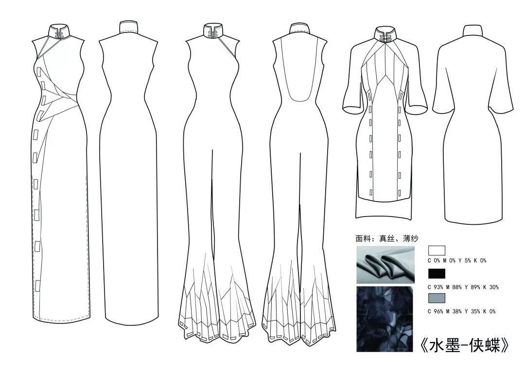 改良旗袍欣赏第二波|30组创意总有你爱的~_设计说明