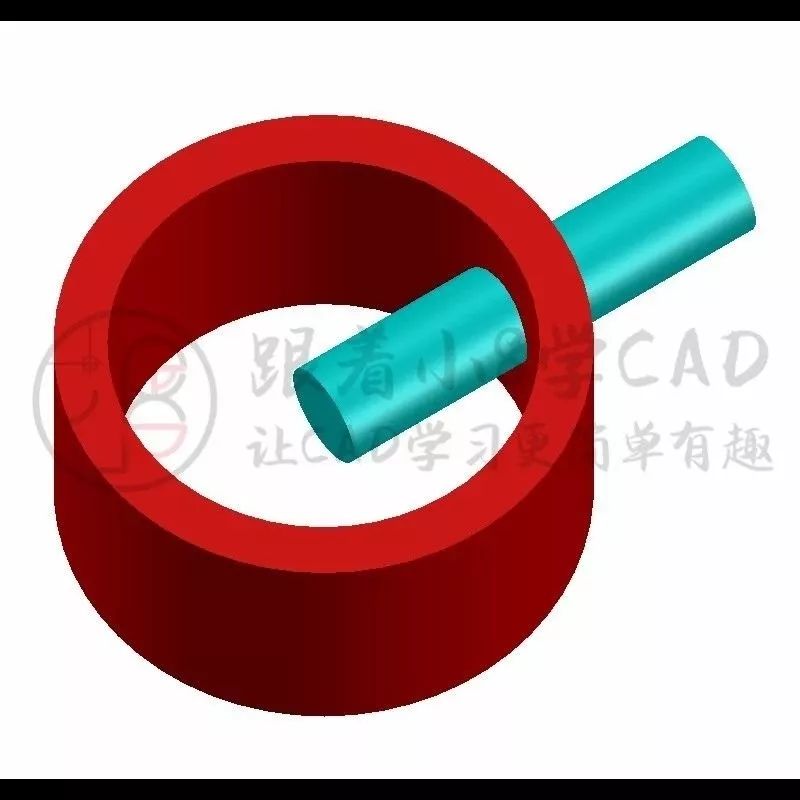 使用布尔运算uni将模型并集为整体10快速去除多余模型部分cad三维建模