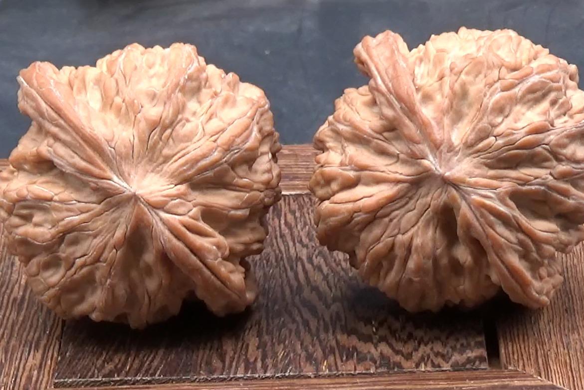 44尺寸的磨盘文玩核桃一对霸气的手疗球