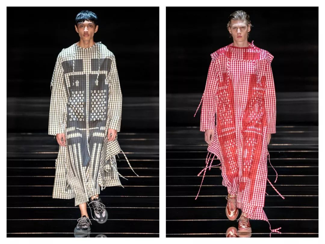 肿唇妆,竹编工艺,新版中国风齐上阵,这次伦敦男装周不要太精彩_设计