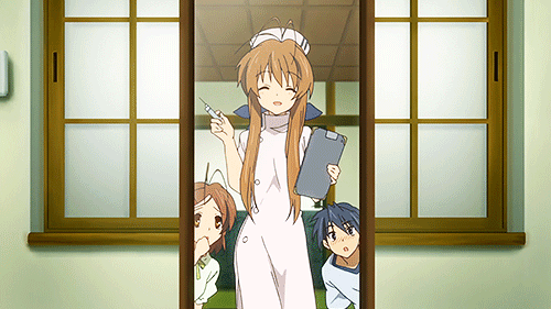 漫有gif丨早苗的面包是全世界最好吃的古河早苗