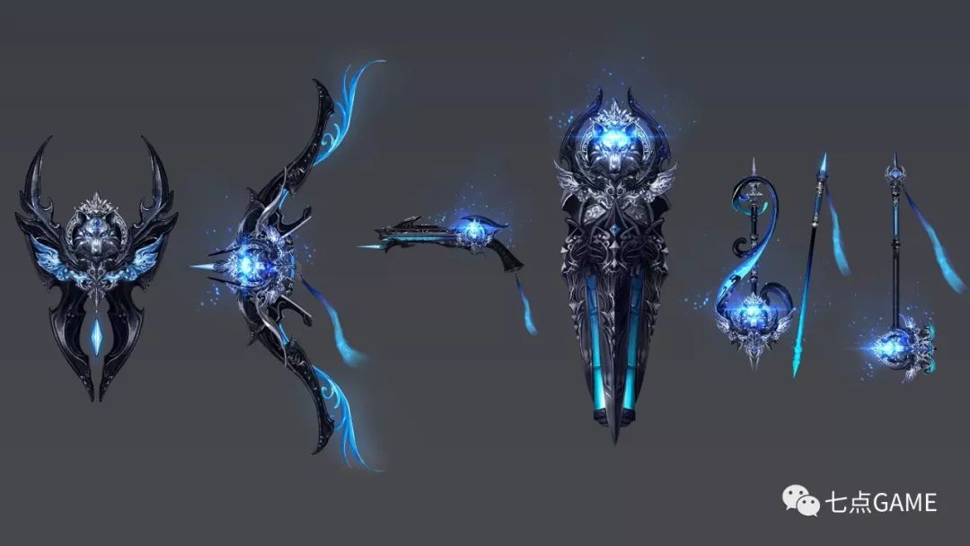 质感刻画不错永恒之塔部分角色武器设计分享7game