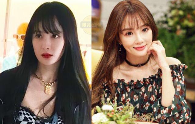 杨幂刘海造型撞脸李小璐,离婚后的杨幂活成少女的样子