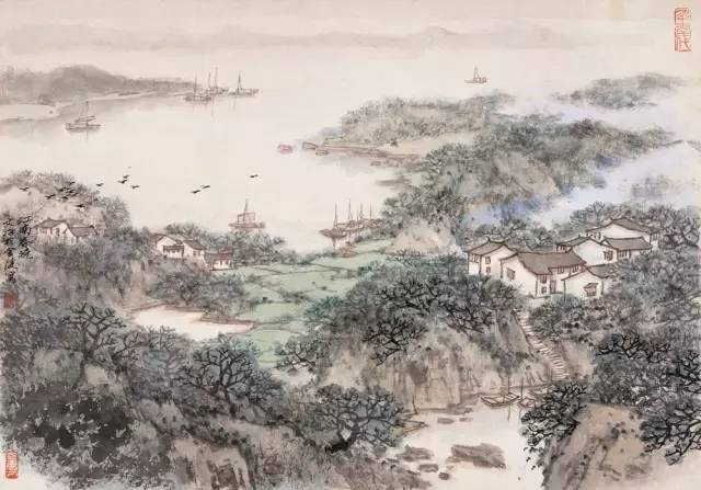 宋文治先生山水画