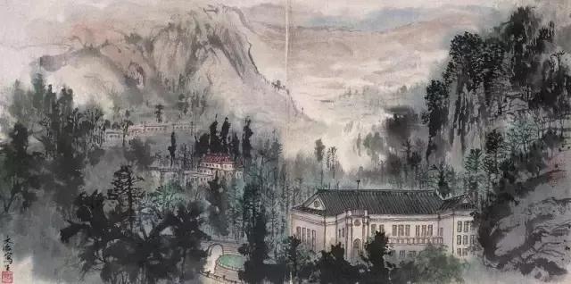 书画名家宋文治先生山水画