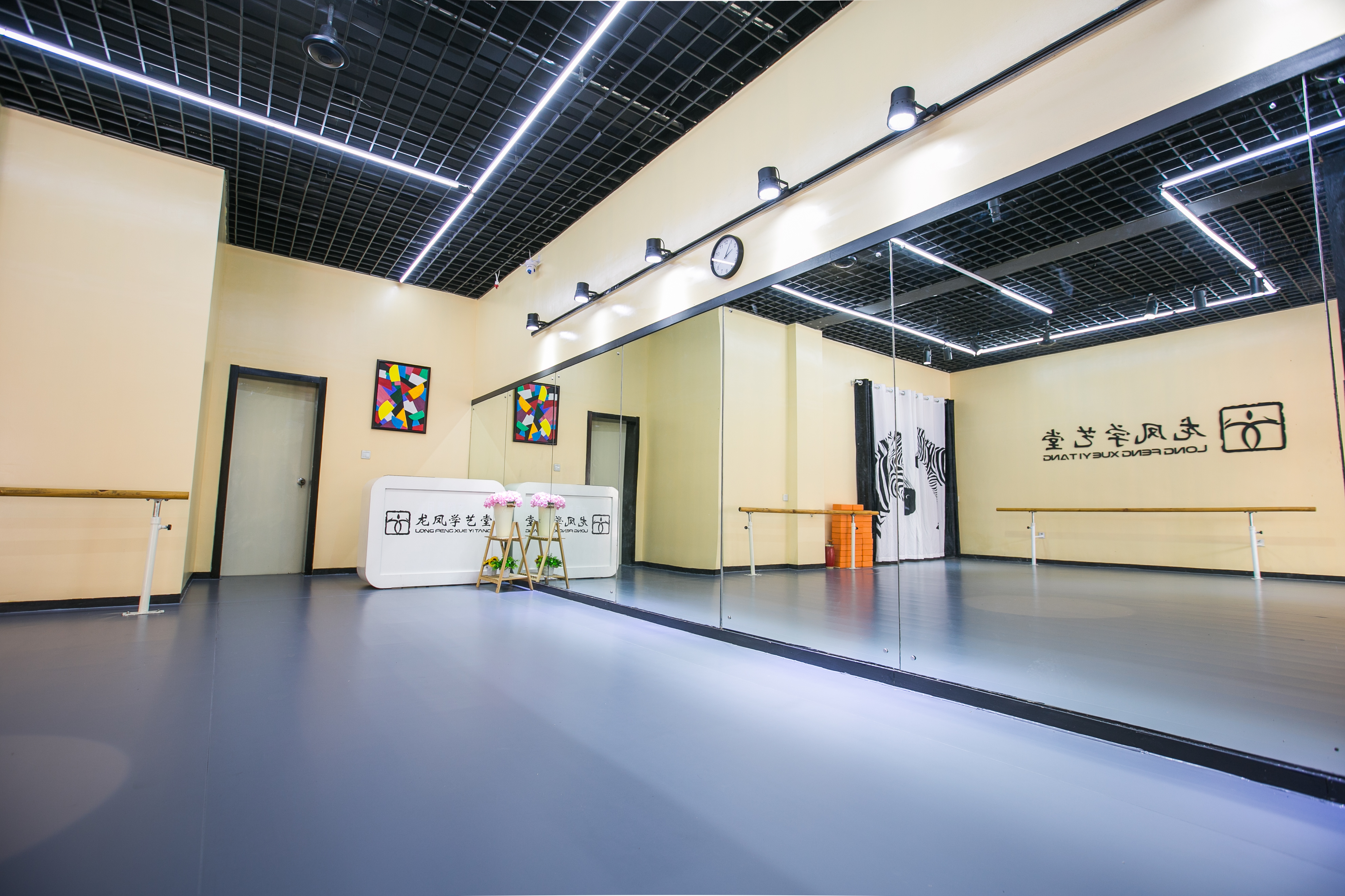 中国舞教室装修图图片