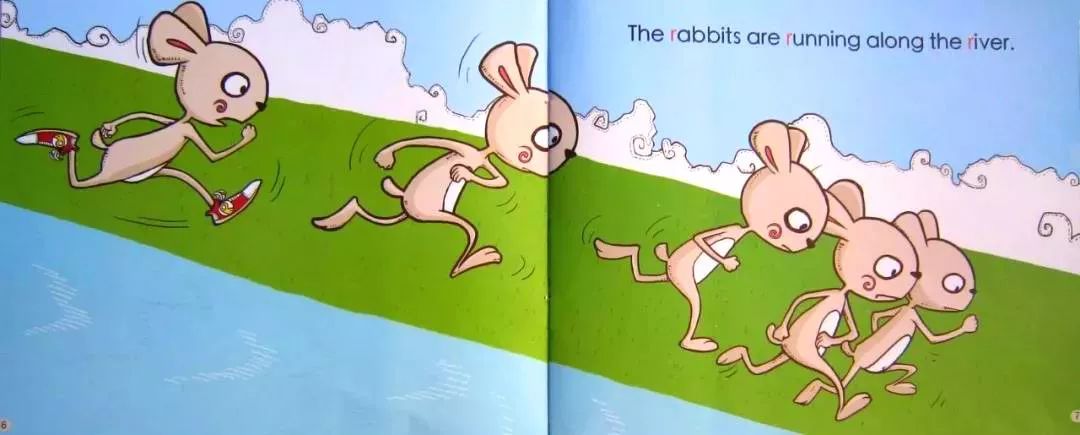 绘本故事rabbitsrunrunrun兔子跑跑跑