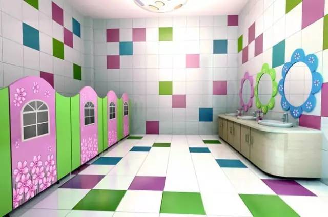 环创布置幼儿园卫生间这样设计让孩子爱上洗手