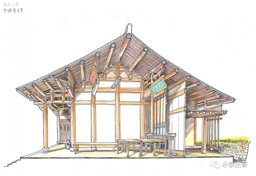 聚落首幅永泰庄寨穿墙透视剖视图诞生