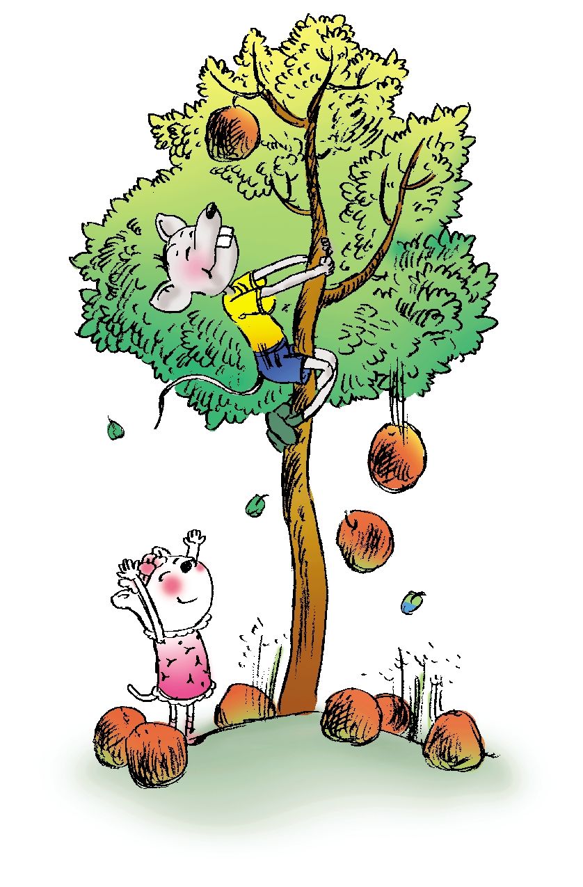 大个子老鼠小个子猫第127集他爬到树上摘柚子涛哥的童话no1015