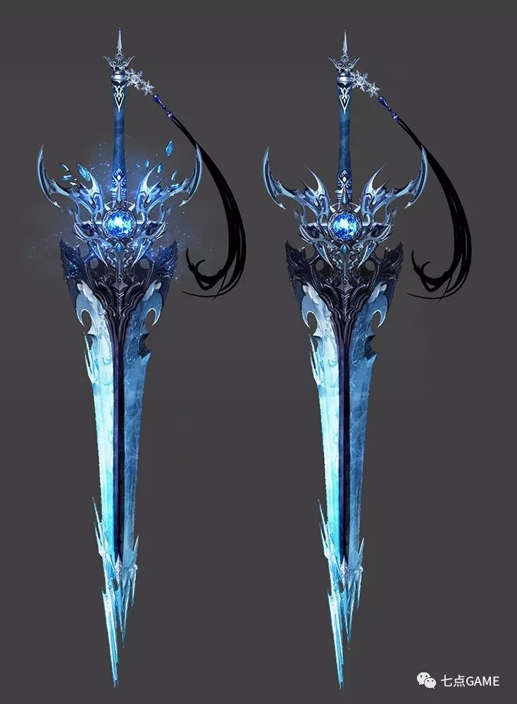 质感刻画不错 |《永恒之塔》部分角色.武器设计分享-7.game