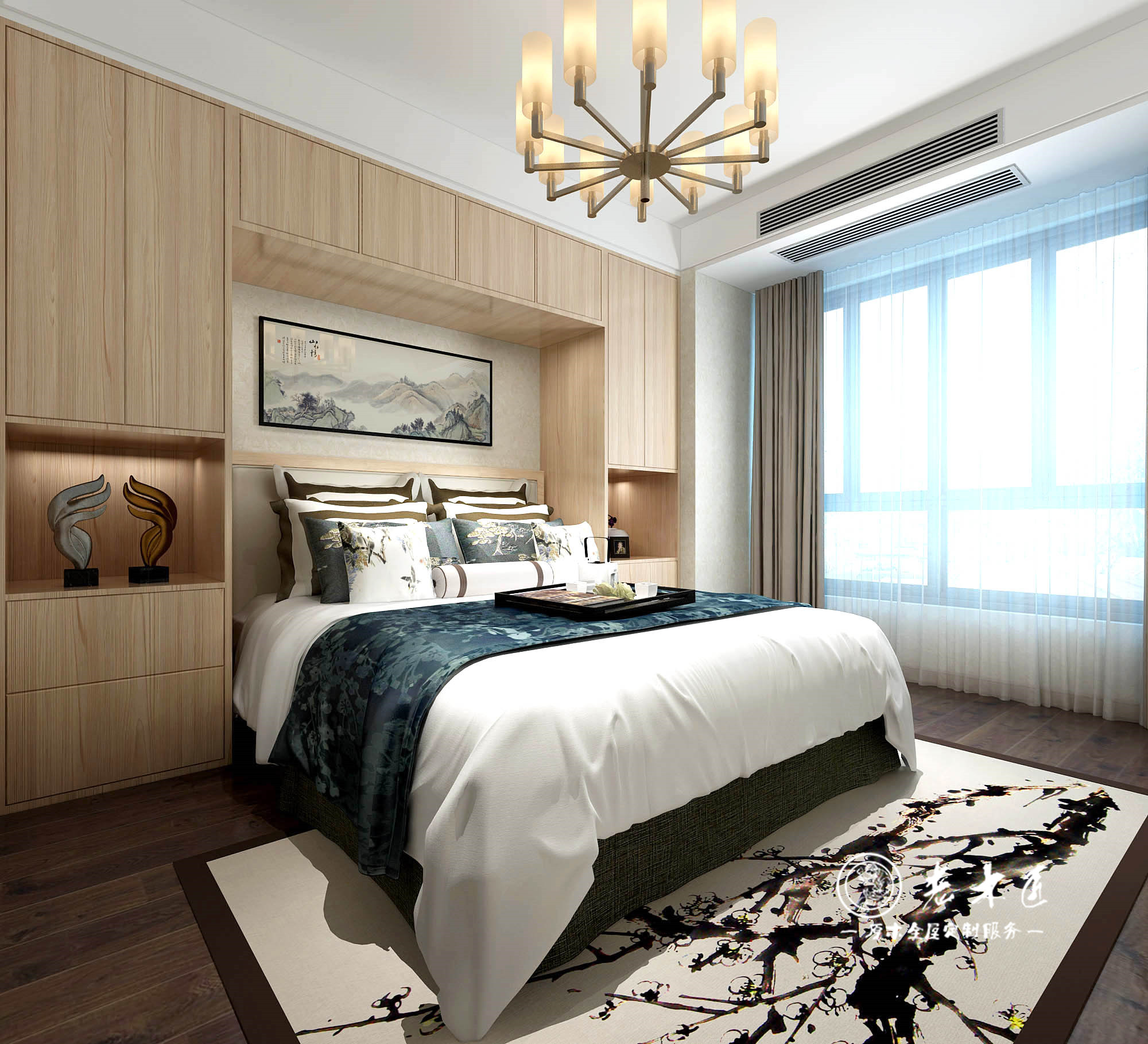 轻奢卧室,极简轻奢卧室