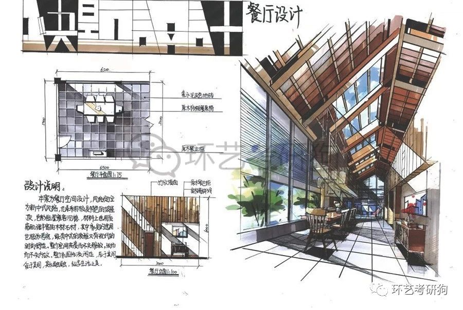 室内快题丨餐饮空间专题作品集锦不定期更新