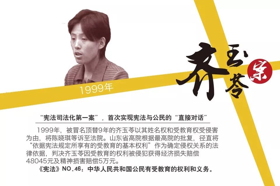 节目回顾中国宪法第一案1999年齐玉岺被冒名上学案未成年人法律纠纷