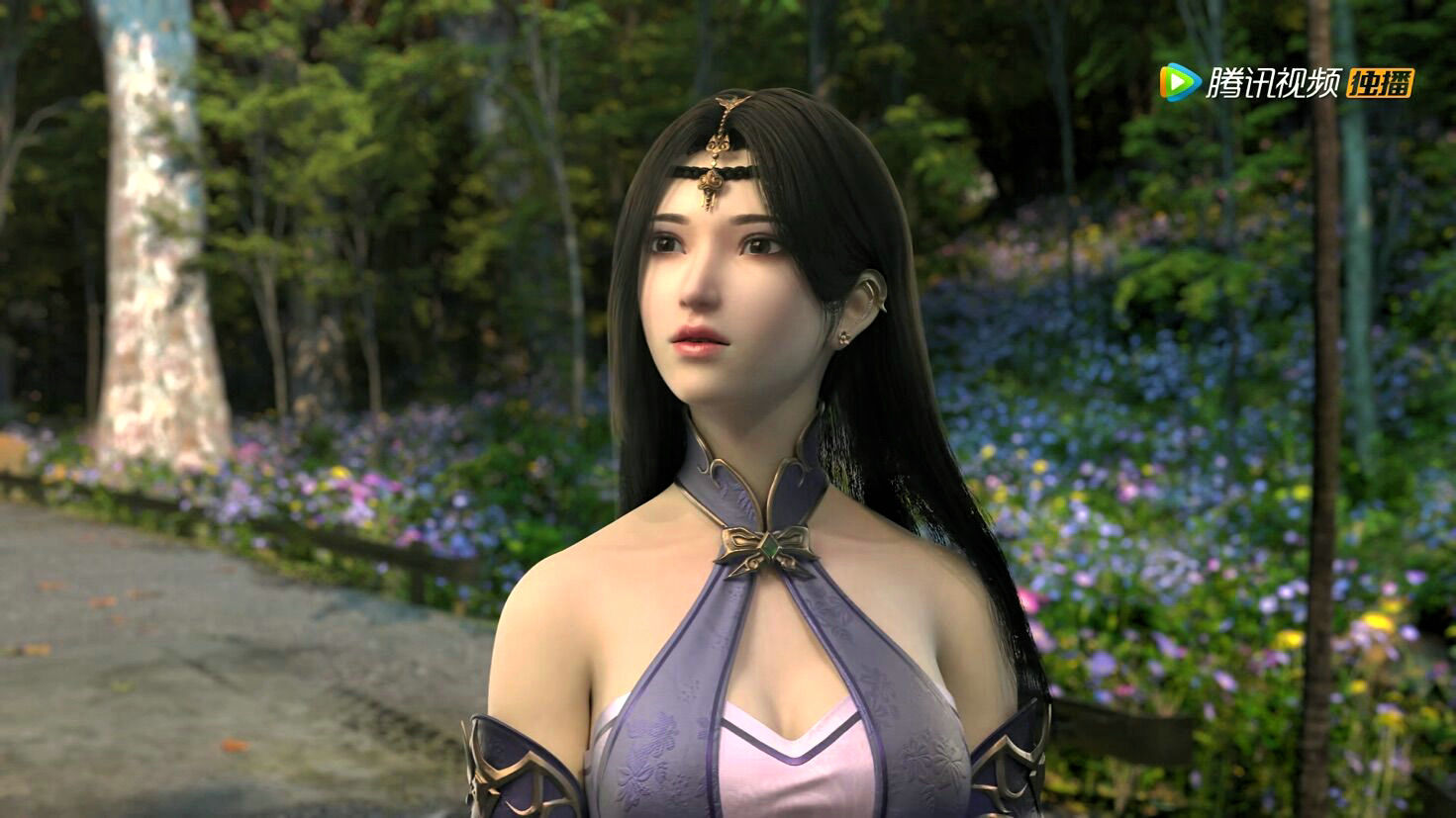 三号女神——原名上月琉,自称月琉仙子,被灵界称为琉璃狂月,古灵精怪