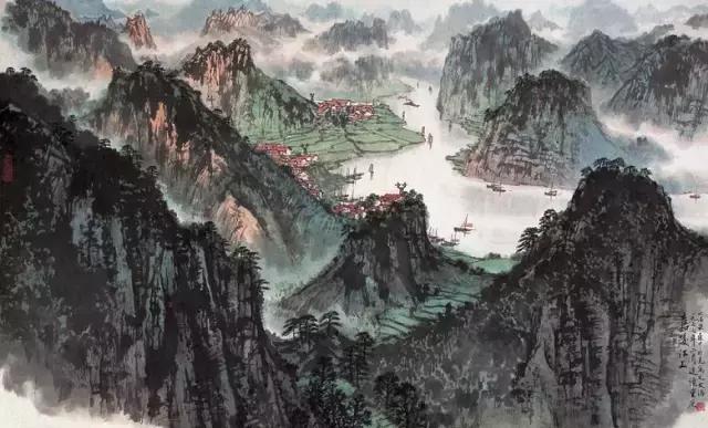 书画名家宋文治先生山水画