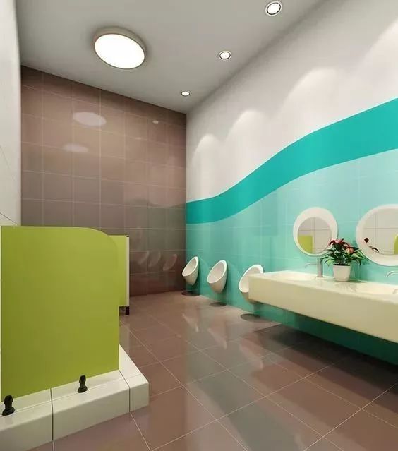 环创布置幼儿园卫生间这样设计让孩子爱上洗手