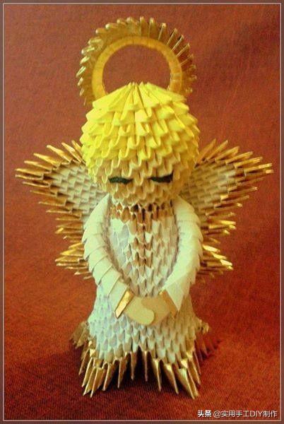 三角插折纸一些可爱的三角插作品家长可以与小孩一起做