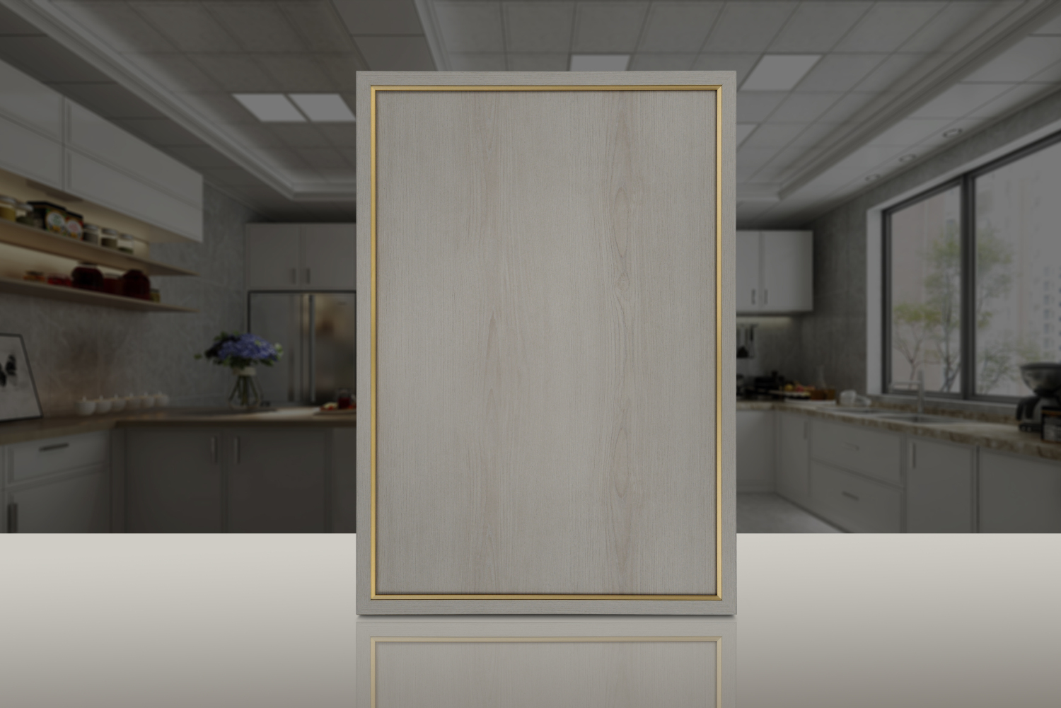 蒙娜丽莎45度迷惑众生 45度实木拼框门引领时尚潮流_门板