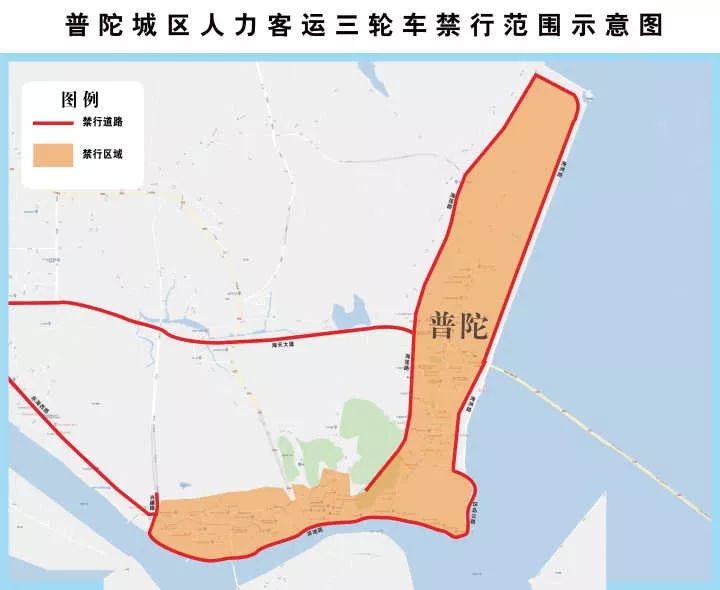 城区三轮车禁行区域图出来了这些路段不能通行