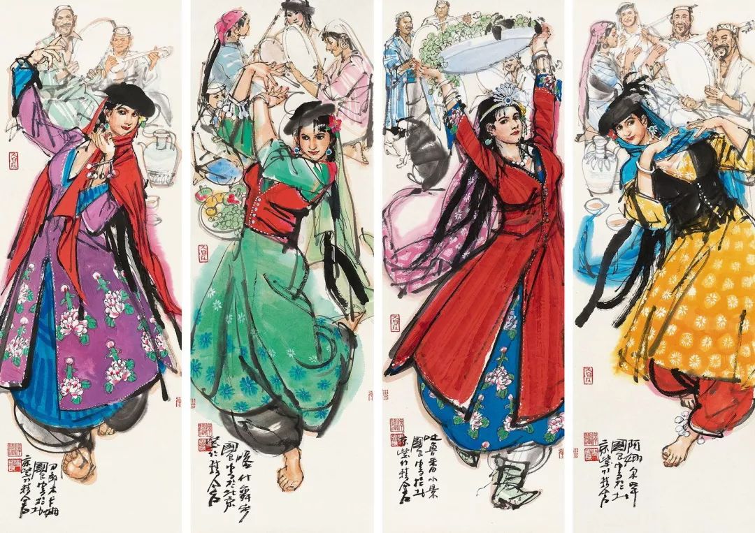 lot.347 陆俨少 青城山色成交价:rmb 402.5万元28×19.5 cm.×15lot.
