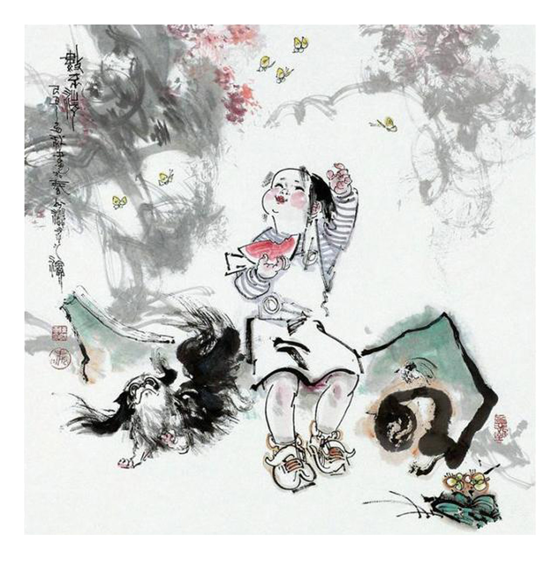 陈略画家充满浓郁的乡土气息