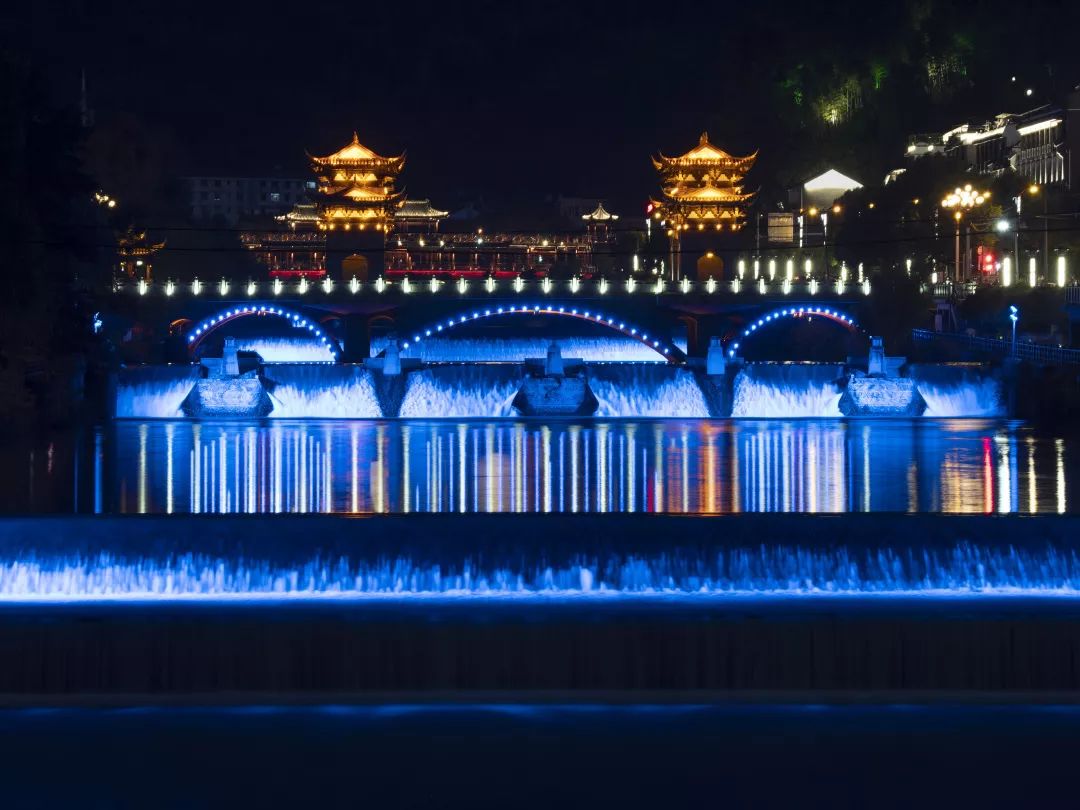 景宁:璀璨夜色廊桥美