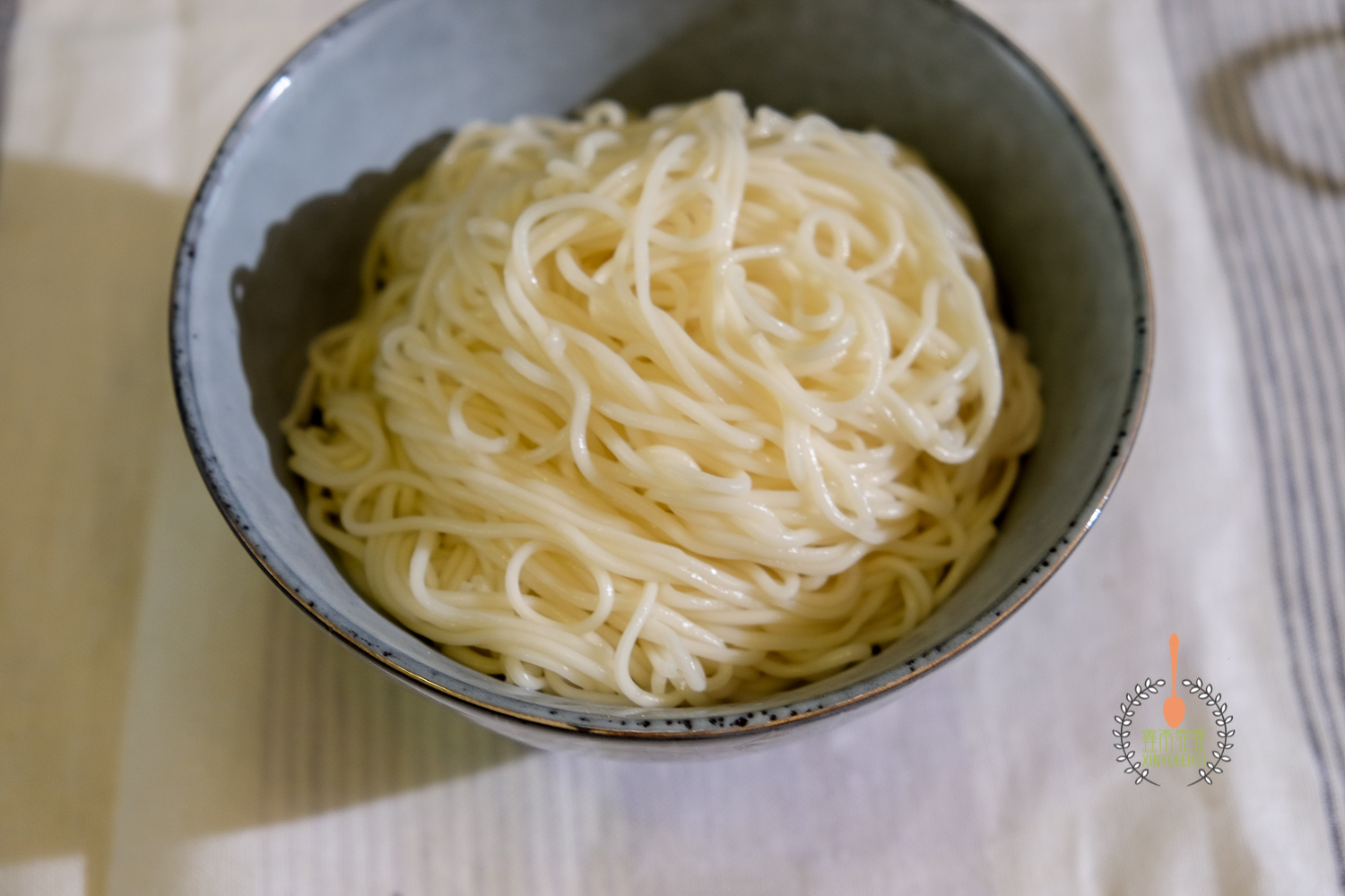 4.面条过凉水3遍.