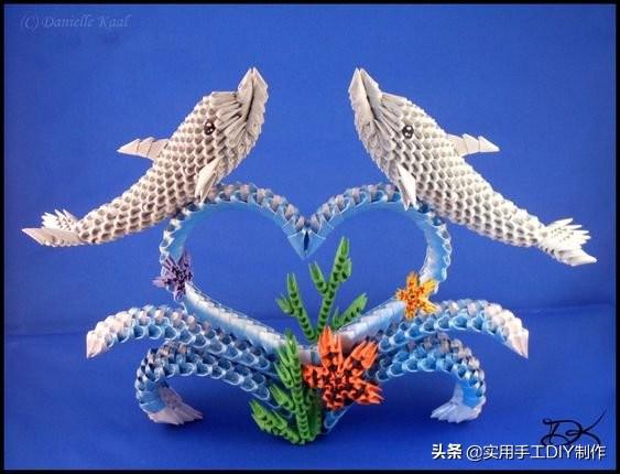 三角插折纸一些可爱的三角插作品家长可以与小孩一起做