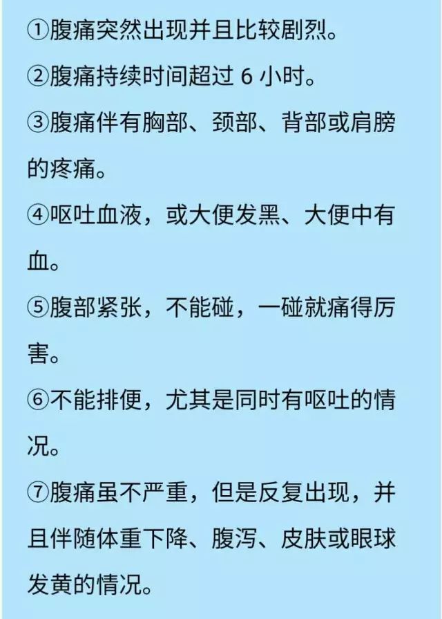 腹痛问诊图片