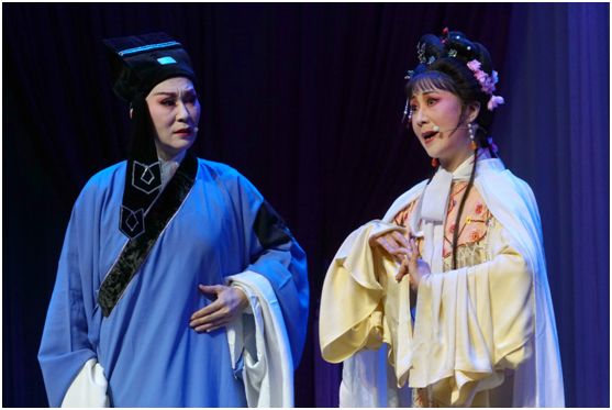 圖為杭州黃龍越劇團餘玉嬋,周伊雯演繹《十八相送》演出分三個篇章