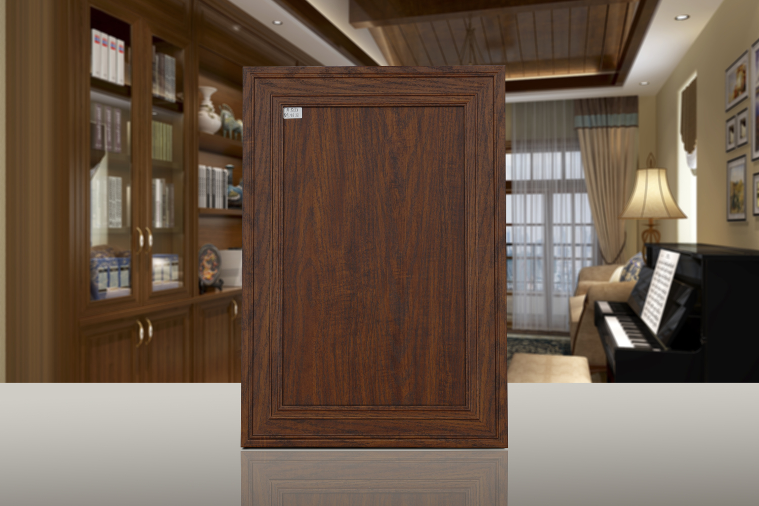 蒙娜丽莎45度迷惑众生 45度实木拼框门引领时尚潮流_门板