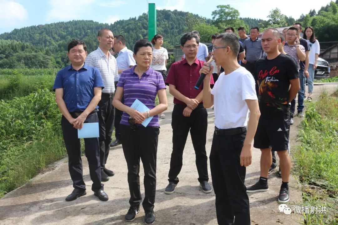 6月12日,市人大常委会副主任施瑞昶率市人大执法检查组对我县贯彻落实