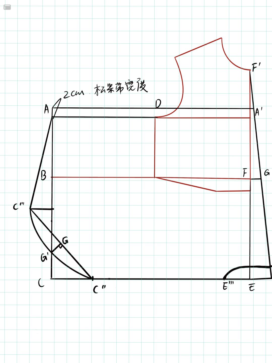 設計款寶寶連體褲的紙樣畫法