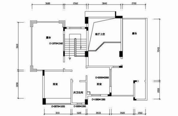 零基础cad画户型图图片