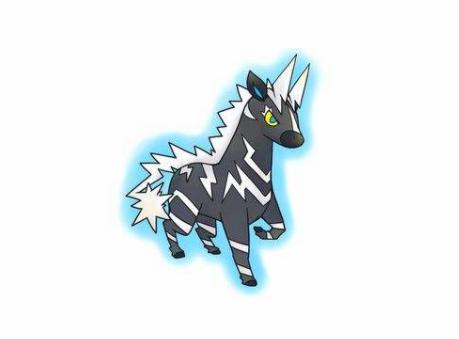 精灵宝可梦图鉴523全速奔跑就会引起雷电轰鸣雷电斑马