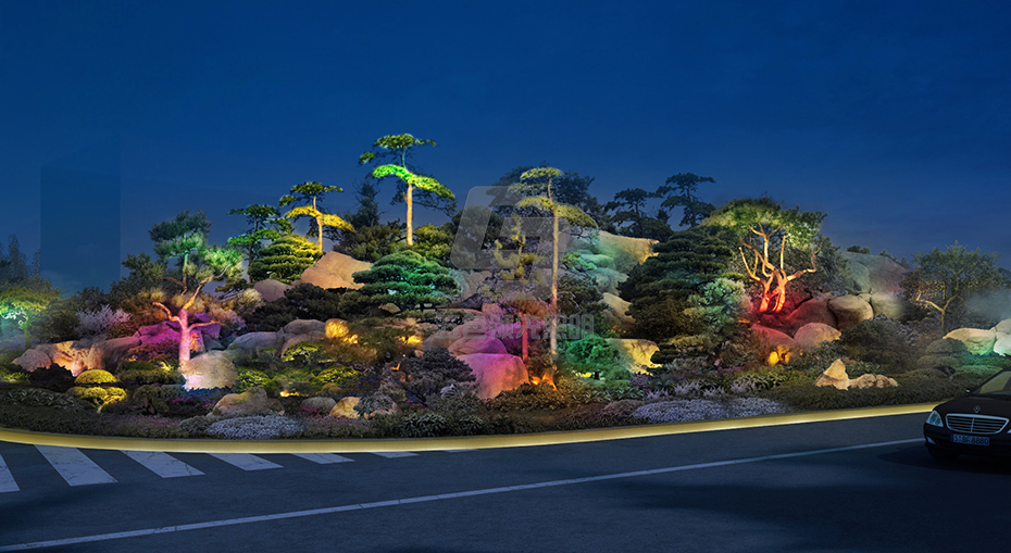 松园智慧谷景观亮化藏在山水庭院里的产业园