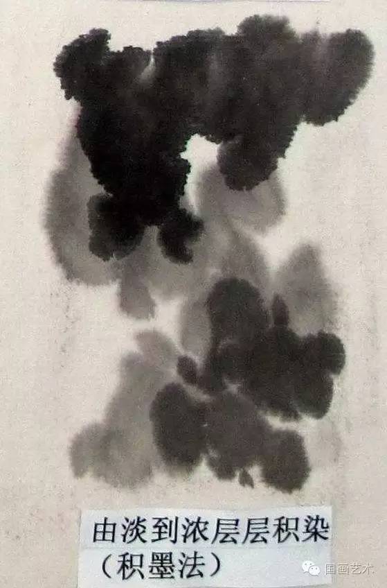 写意牡丹的墨法